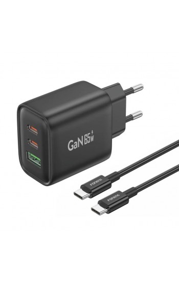 Foneng GaN10 65W 2xType-C 1x USB 3 Girişli Type-C to Type-C Kablo Set…