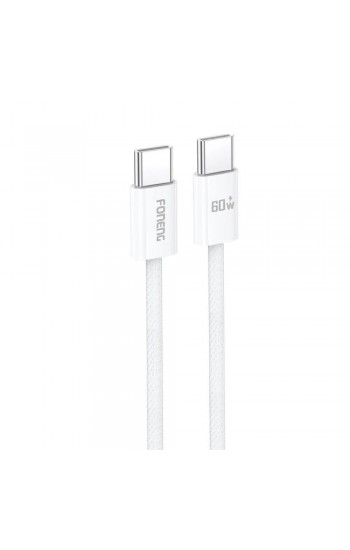 Foneng X110 60W Type-C to Type-C Örgü 1.2m Data ve Şarj Kablosu… Foneng X110 60W Type-C to Type-C Örgü 1.2m Data ve Şarj Kablosu…