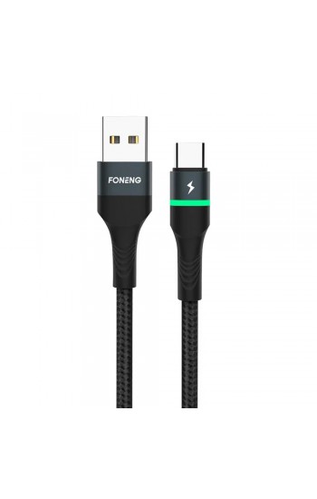 Foneng X79 66W USB-A to Type-C Örgü 1m Data ve Şarj Kablosu…