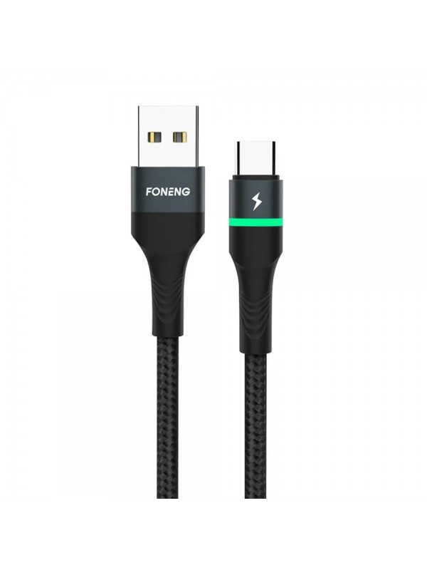 Foneng X79 66W USB-A to Type-C Işıklı Örgü 1m Hızlı Data ve Şa…