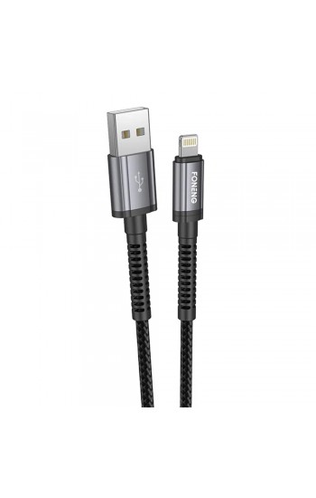 Foneng X83 USB-A to Lightning Örgü 1m Data ve Şarj Kablosu… Foneng X83 USB-A to Lightning Örgü 1m Data ve Şarj Kablosu…