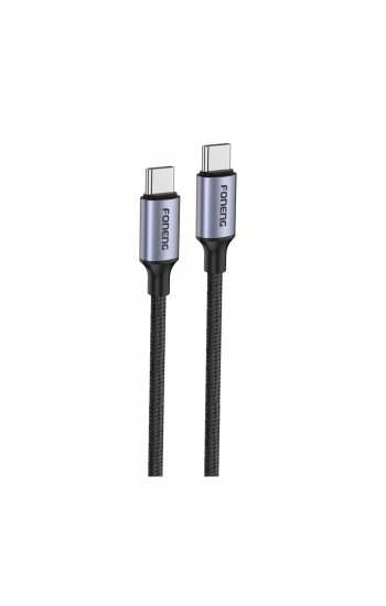 Foneng X95 60W Type-C to Type-C Örgü 1.2m Data ve Şarj Kablosu…