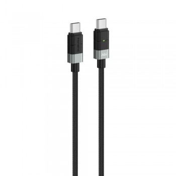 Foneng XS03 60W Type-C to Type-C Işıklı Örgü 1.2m Hızlı Data ve Şarj Kablosu Foneng XS03 60W Type-C to Type-C Işıklı Örgü 1.2m Hızlı Data ve Şarj Kablosu