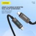 Foneng XS05 100W Led Göstergeli Type-C to Type-C Örgü 1.2m Data ve Şarj Kablosu