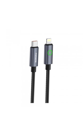 Foneng XS08 27W Type-C to Lightning Örgü 1.2m Data ve Şarj Kablosu… Foneng XS08 27W Type-C to Lightning Örgü 1.2m Data ve Şarj Kablosu…