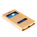 Samsung Galaxy A7 (A700) Gizli Mıknatıslı Pencereli Magnum Kılıf Gold Samsung Galaxy A7 (A700) Gizli Mıknatıslı Pencereli Magnum Kılıf Gold