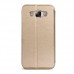 Samsung Galaxy A7 (A700) Yan Kapaklı Kenar Göstergeli Kılıf Gold Samsung Galaxy A7 (A700) Yan Kapaklı Kenar Göstergeli Kılıf Gold