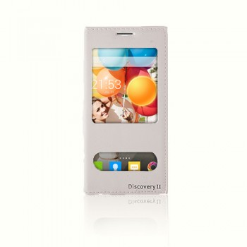 General Mobile Discovery 2 Gizli Mıknatıslı Pencereli Premium Magnum Kılıf Beyaz General Mobile Discovery 2 Gizli Mıknatıslı Pencereli Premium Magnum Kılıf Beyaz