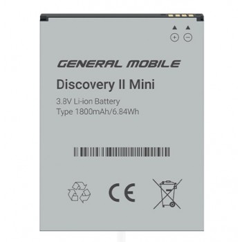 General Mobile Discovery 2 Mini Batarya 1800 mAh (General M TR Garantili) M100373 General Mobile Discovery 2 Mini Batarya 1800 mAh (General M TR Garantili) M100373