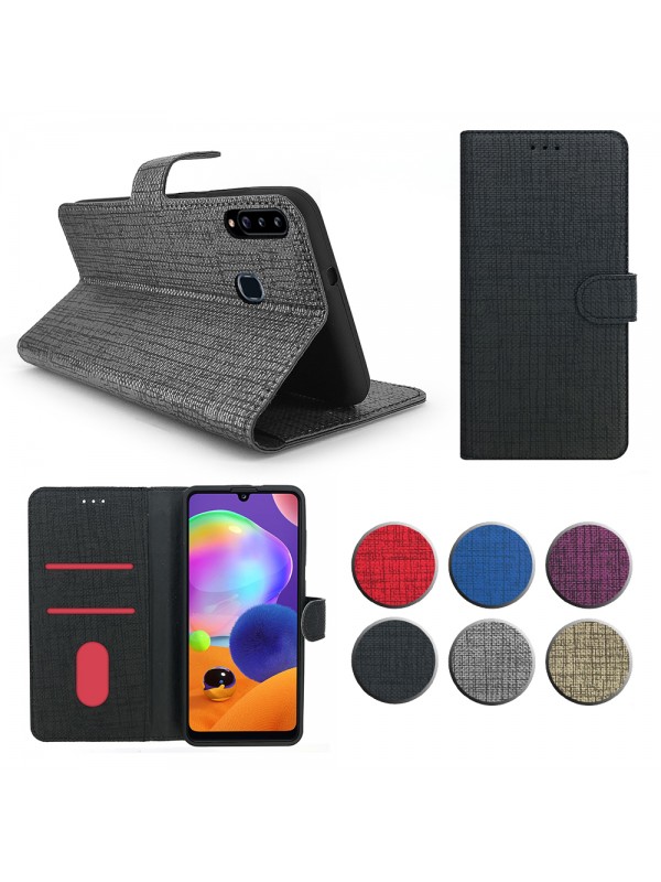 General Mobile GM 10 Kılıf FitCase Fabric Kapaklı Cüzdanlı…