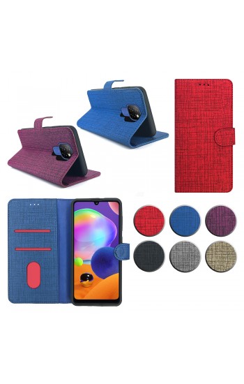 General Mobile GM 20 Kılıf FitCase Fabric Kapaklı Cüzdanlı…