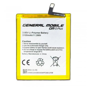 General Mobile GM 5 PLUS Batarya 3100 mAh General Mobile GM 5 PLUS Batarya 3100 mAh