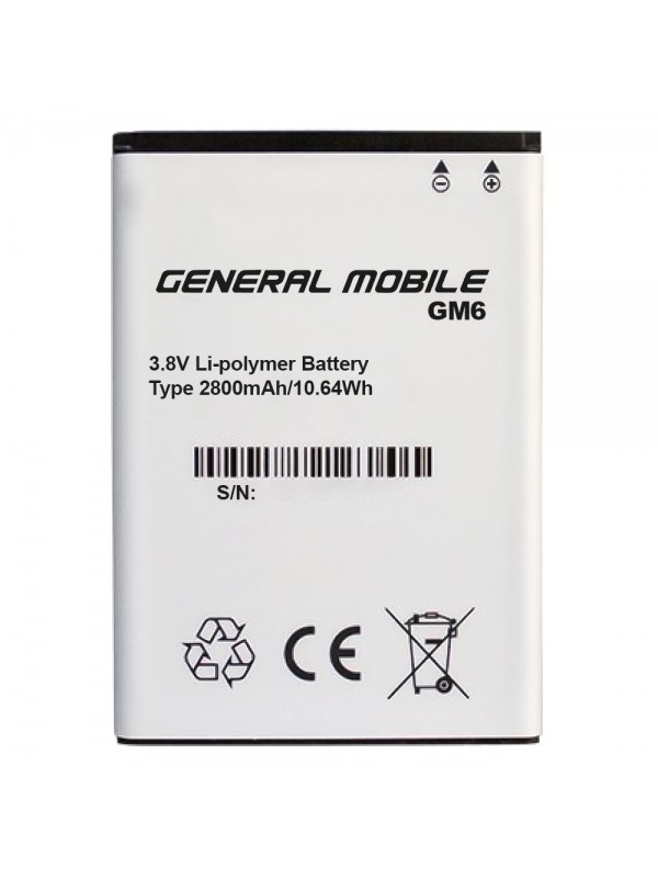 General Mobile GM 6 Batarya 2800 mAh… General Mobile GM 6 Batarya 2800 mAh…