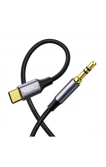 HEPU HP-20T Type-C - 3.5mm AUX Ses Kablosu 1mt
