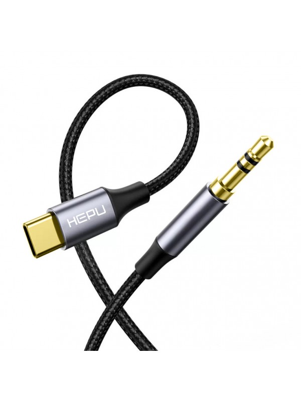 HEPU HP-20T Type-C - 3.5mm AUX Ses Kablosu 1mt…