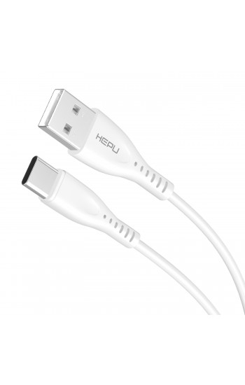 HEPU HP-418 Venus USB - Type-C QC3.0 3.1A Şarj Kablosu 1mt Beyaz…