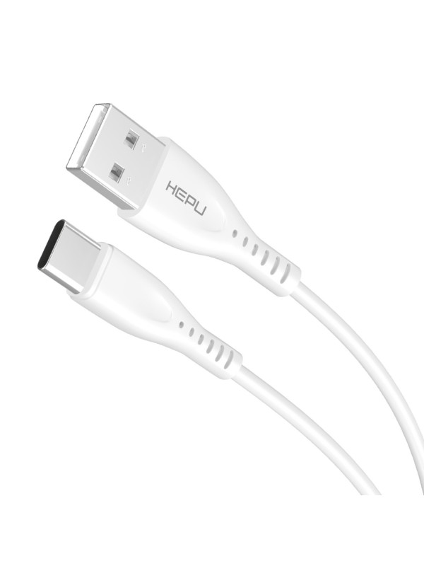HEPU HP-418 Venus USB - Type-C QC3.0 3.1A Şarj Kablosu 1mt Beyaz