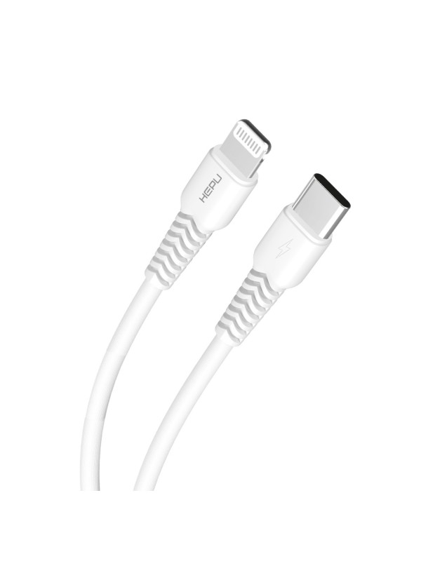 HEPU HP-422 Mild Type-C - iPh Lightning PW20W Şarj Kablosu 30cm Beyaz…