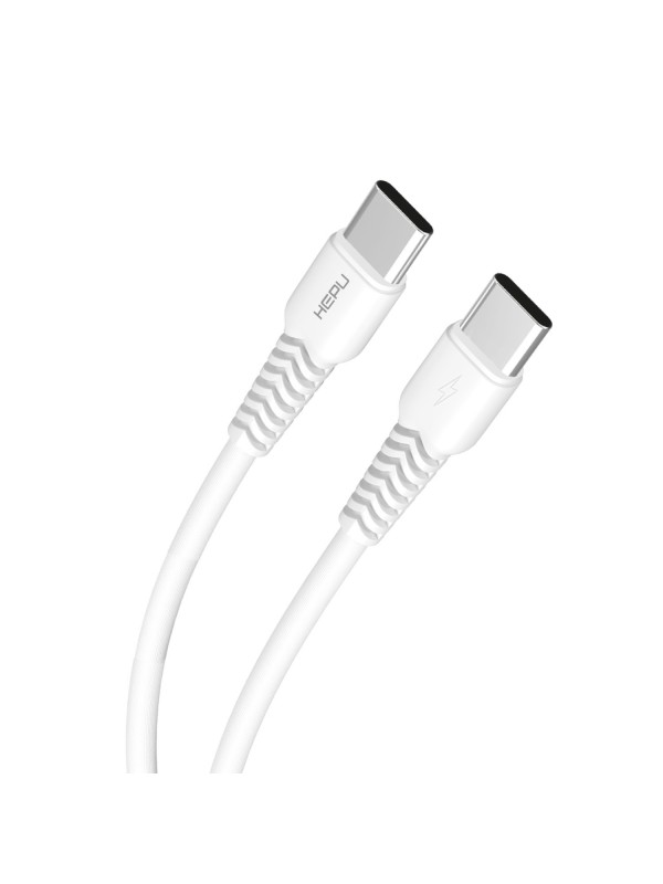 HEPU HP-423 Mild Type-C - Type-C QC3.0 20W Şarj Kablosu 30cm Beyaz
