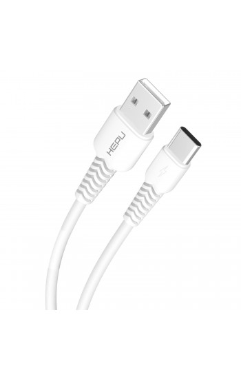 HEPU HP-425 Mild USB - Type-C QC3.0 3.1A Şarj Kablosu 30cm Beyaz…