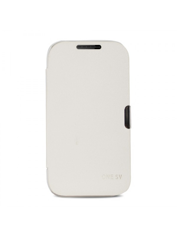 HTC One M7 Mıknatıslı Flip Case Kılıf Beyaz