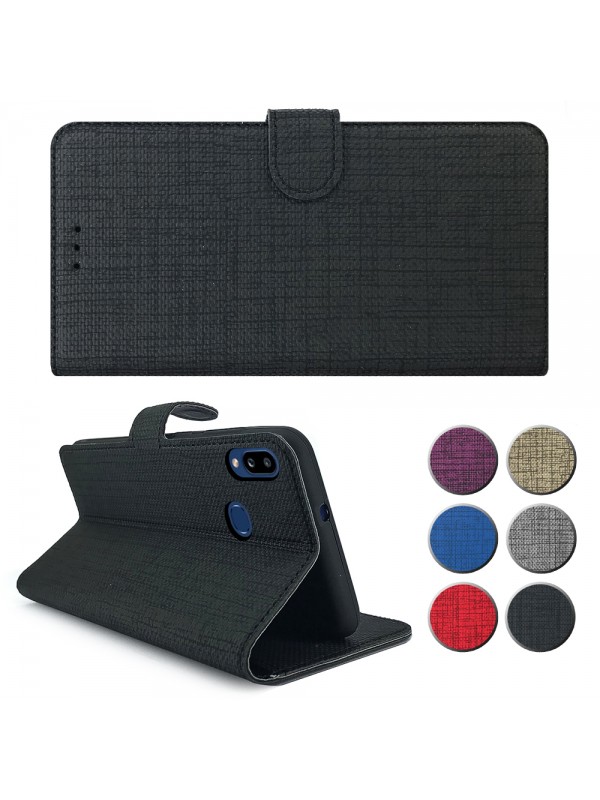 Huawei P20 Lite Kılıf FitCase Fabric Kapaklı Cüzdanlı… Huawei P20 Lite Kılıf FitCase Fabric Kapaklı Cüzdanlı…