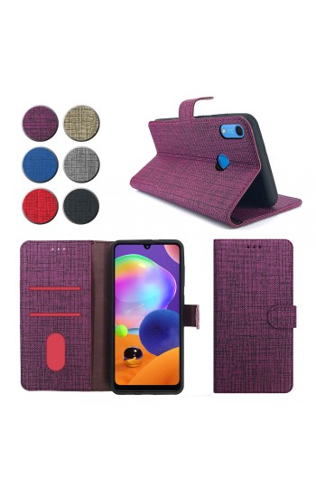 Huawei Y6s Kılıf FitCase Fabric Kapaklı Cüzdanlı…