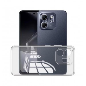 Infinix Smart 9 Kılıf Kamera Korumalı Silikon Şeffaf Kapak