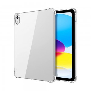iPad 10 10.9 / iPad 11 A16 Kılıf Anti Shock Şeffaf Silikon Arka Kapak