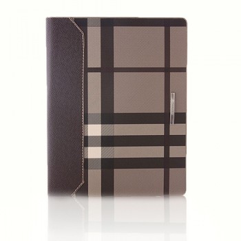 iPad 2 / iPad 3 / iPad 4 Standlı Burberry Desen Kılıf Kahverengi iPad 2 / iPad 3 / iPad 4 Standlı Burberry Desen Kılıf Kahverengi