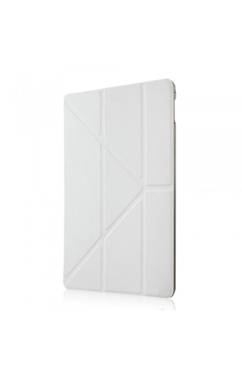 iPad Air 2 Üçgen Çizgili Standlı Kılıf Beyaz&hellip;