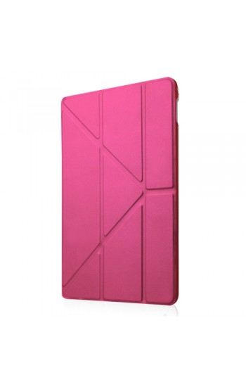 iPad Air 2 Üçgen Çizgili Standlı Kılıf Pembe&hellip;