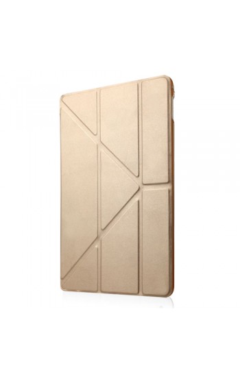 iPad Mini / Mini 2 / Mini 3 Üçgen Çizgili Standlı Kılıf Gold… iPad Mini / Mini 2 / Mini 3 Üçgen Çizgili Standlı Kılıf Gold…