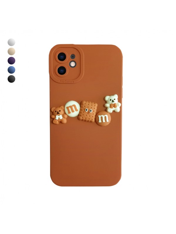 iPhone 11 Kılıf 3D M Bear Kamera Korumalı Silikon Kapak