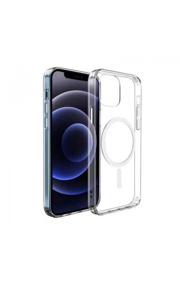 iPhone 11 Kılıf Combo Seri Magsafe Özellikli Sararmaz Sert Şeffaf Kapak