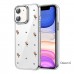 iPhone 11 Kılıf Fiyonk Desenli Şeffaf Kapak