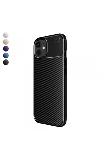 iPhone 11 Kılıf Focus Carbon Desen Silikon Kapak