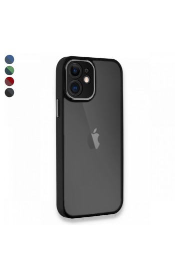 iPhone 11 Kılıf Freya Lazer Lens Kamera Çerçeveli Silikon Kapak