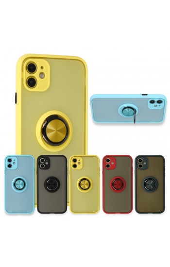 iPhone 11 Kılıf Montrea Ring Yüzük Stantlı Kapak… iPhone 11 Kılıf Montrea Ring Yüzük Stantlı Kapak…