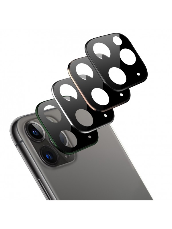 iPhone 11 PRO MAX Kamera Lens Koruyucu Metal Kenarlı Cam…