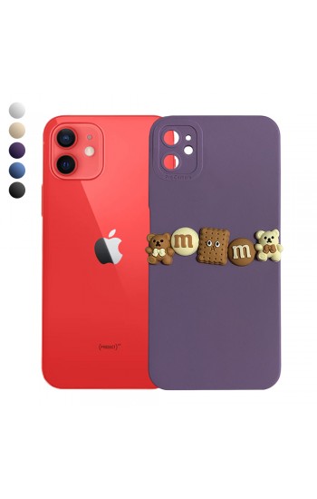 iPhone 12 Kılıf 3D M Bear Kamera Korumalı Silikon Kapak…