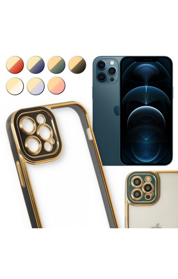 iPhone 12 Pro Max Kılıf Lazer Lens Kamera Çerçeveli Kapak