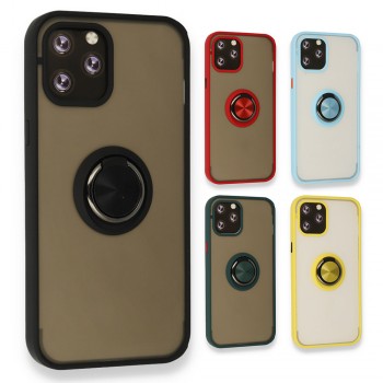 iPhone 12 Pro Max Kılıf Montrea Ring Yüzük Stantlı Kapak iPhone 12 Pro Max Kılıf Montrea Ring Yüzük Stantlı Kapak