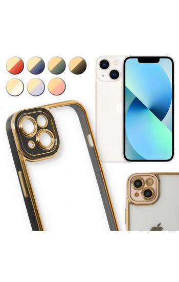 iPhone 13 Kılıf Lazer Lens Kamera Çerçeveli Kapak