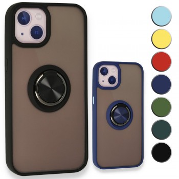 iPhone 13 Kılıf Montrea Ring Yüzük Stantlı Kapak iPhone 13 Kılıf Montrea Ring Yüzük Stantlı Kapak