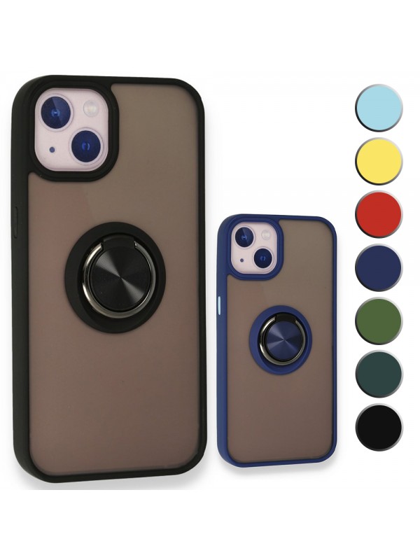 iPhone 13 Kılıf Montrea Ring Yüzük Stantlı Kapak&hellip;