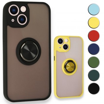 iPhone 13 Mini Kılıf Montrea Ring Yüzük Stantlı Kapak iPhone 13 Mini Kılıf Montrea Ring Yüzük Stantlı Kapak