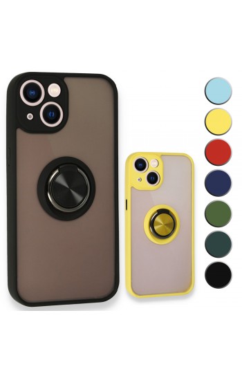 iPhone 13 Mini Kılıf Montrea Ring Yüzük Stantlı Kapak&hellip;