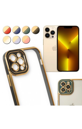 iPhone 13 Pro Kılıf Lazer Lens Kamera Çerçeveli Kapak