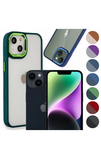 iPhone 14 Kılıf Luna Lens Kamera Çerçeveli Silikon Kapak&hellip;